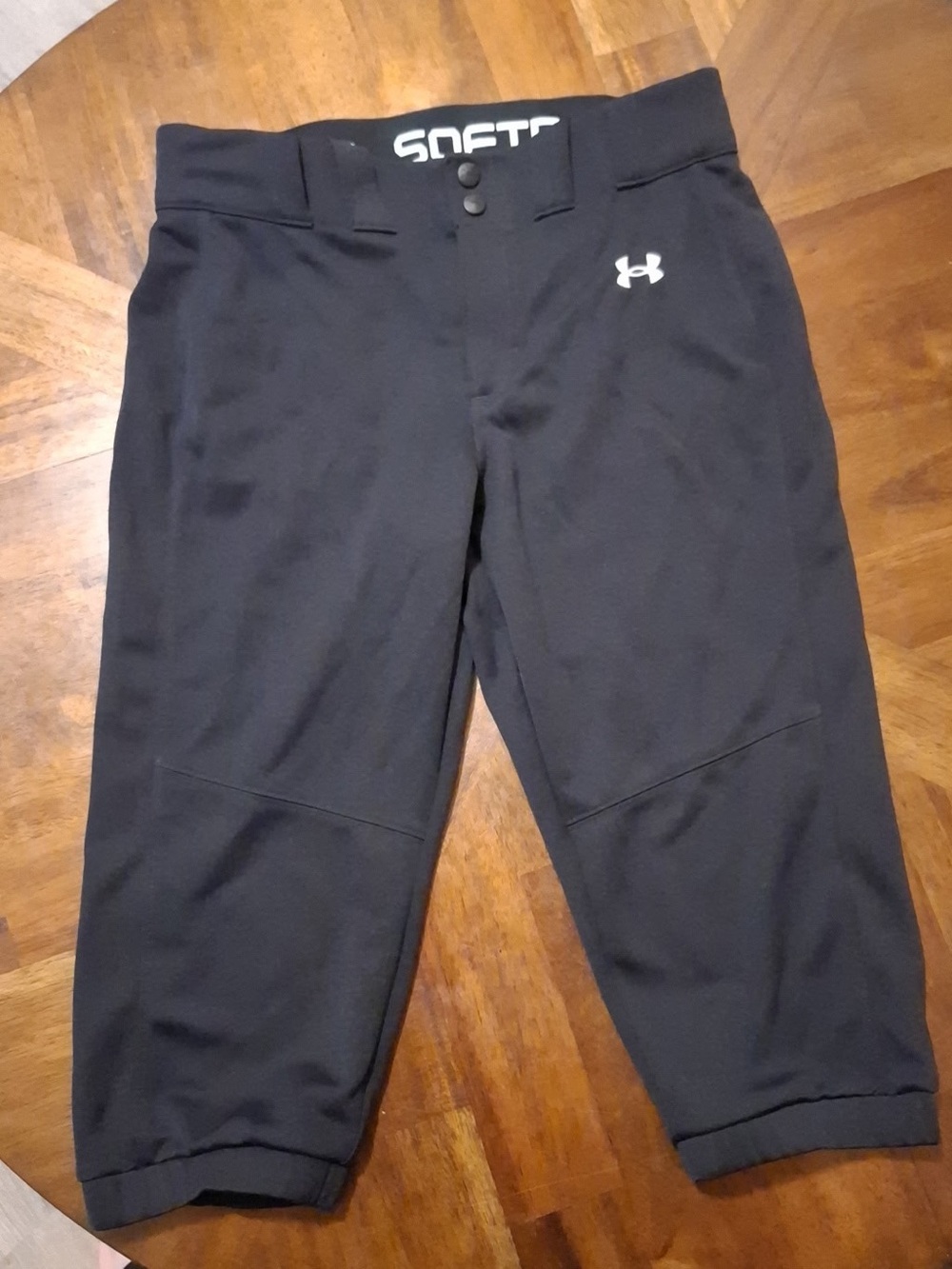 Under Armour womenβs black softball pants size M